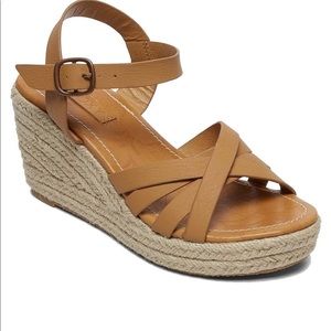 Roxy Eleanor leather wedge sandals